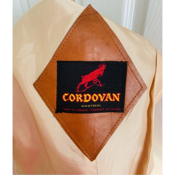70s Brown Leather Western Wear/Hippie/Suit Vest by Cordovan Montreal - Picture 7 of 9